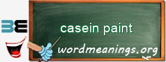 WordMeaning blackboard for casein paint